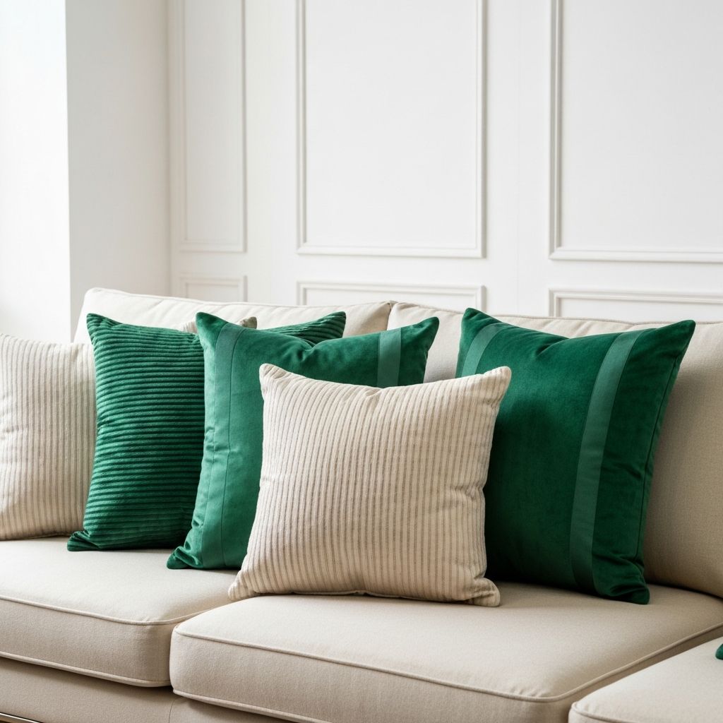 Bespoke throw pillows by The Adorable Interiors