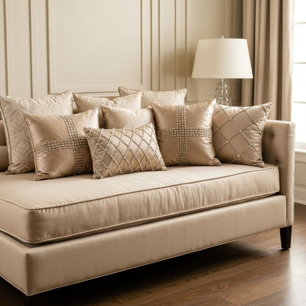 Bespoke throw pillows by The Adorable Interiors