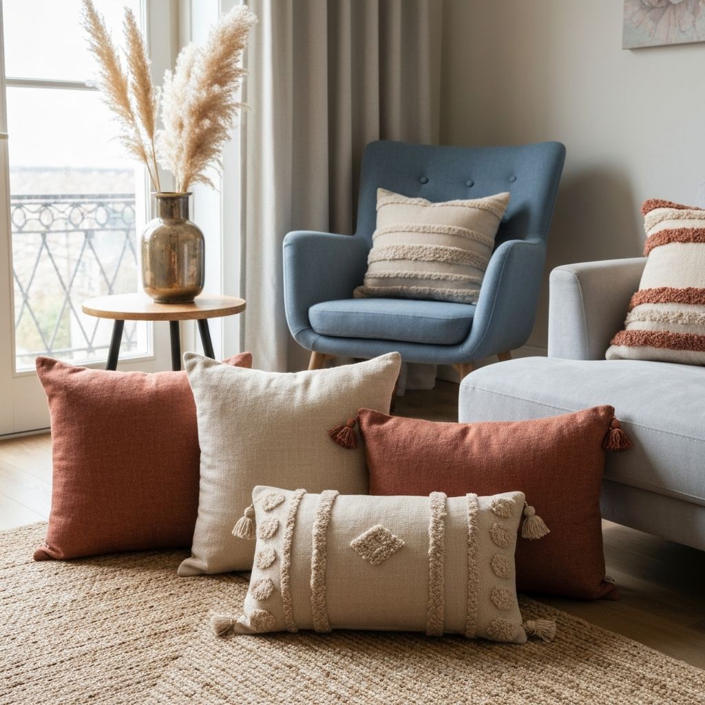 Bespoke throw pillows by The Adorable Interiors